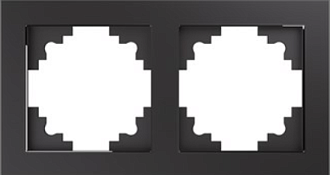 Stekker Катрин графит установочная рамка стекло 2-я GFR00-7002-06 39540