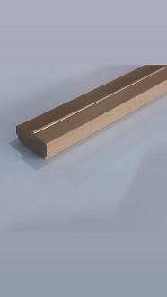 Коробка экошпон цвет орех 2,07м 70*30*30*10*40мм под телескоп нал к 22 /5/