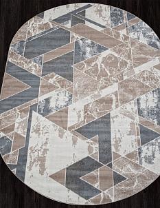 Ковер Сиерра 3*4 F354 беж/гол ОВАЛ