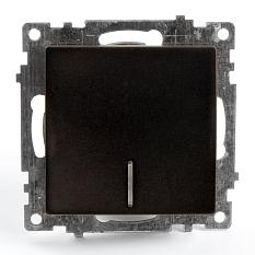 Stekker Катрин черный выключатель 1сп инд GLS10-7101-05 39605
