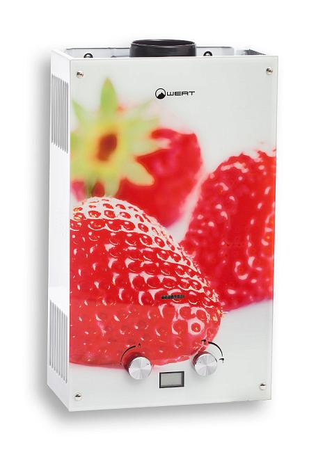 Колонка газовая автомат Wertrus 10eg 20кВт Berry/клубника