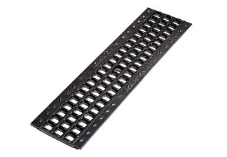 Решетка Aquastock 31023С чугунная ячеистая РЧЯ 50*13,6 DN100 д500 ш136 в15мм
