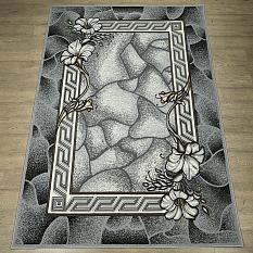 Ковер Лайла де Люкс 1*2 15705_10766 сер /Абстр/