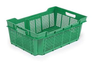 Ящик для хранения 35л универсальный зеленый большой 60*40*22 /Я101/