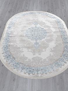 Ковер Эфсан 2*2.9 L270A крем/гол ОВАЛ