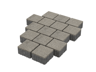 Плитка вибропрессованная Квадрат белый мрамор премиум эко 150*150*80мм /0,0225м2 шт/Тула