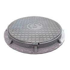 Люк чугунный тип Л без замков 3тн 2 ушка