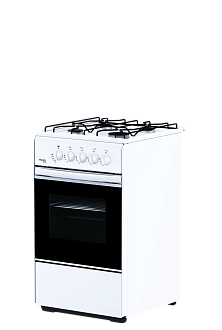 Плита газовая Лада Nova RG24040W (Flama 24019) белая ш50г60в85 газ-контроль духовки