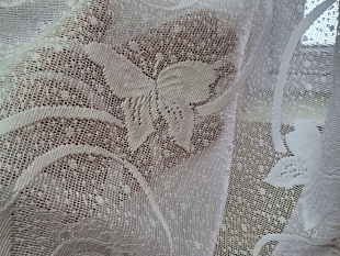 Тюль комплект 300*170 18-09 кухня арка сетка жаккард белый