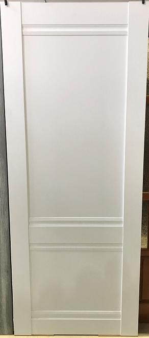Дверное полотно экошпон М221 цвет эмалит белый ДГ 200*60 