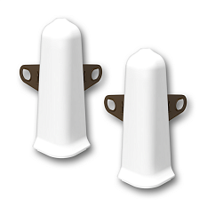 Угол наружный 001 к напольному плинтусу с кабель-каналом 85мм