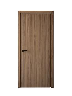 Дверное полотно экошпон Соло 2 медовое дерево ДГ 200*70 черн молдинг глухое