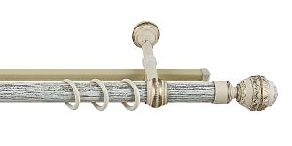 Карниз круглый пластик Валанс чайное золото 3,0м