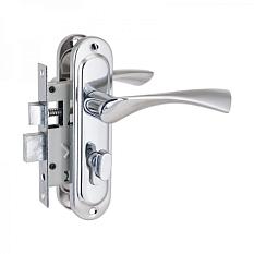 Замок врезной ЗВ 103/50В вертушка СР хром