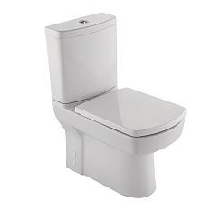 Унитаз-компакт Кале Бейсикс белый н/п+сиденье микролифт+кноп арм в805*д610*ш350 РАСПРОДАЖА