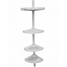 Стойка угловая для ванной комнаты Прима Нова пластик N02/N07 белая