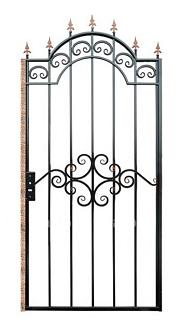 Калитка кованая Дачная арочная 1050*2350мм с замком