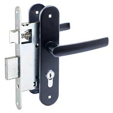 Зам скоб изд замок врезной ЗВ 4-3 08 4кл/анг прямоуг ригель кл-кл черный