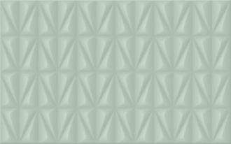 Керамическая плитка стена Юнитайл Конфетти зеленая 02 25*40 низ