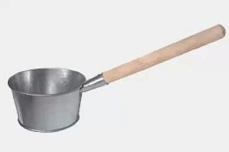 Ковш-черпак 1,5/2л оцинкованный деревянная ручка //д 