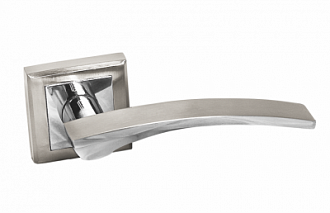 Ручки раздельные A 232 HH/PC бел никель/хром /Palidore/