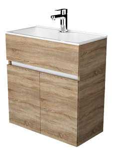 Тумба с умывальником Mira 60П дуб сонома 60*82*30 //д