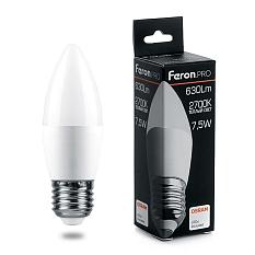 Лампа светодиодная Е27 Свеча 7,5Вт 230V 2700K LB-1307 OSRAM LED теплый 38056