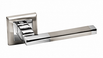 Ручки раздельные A 220 HH/PC бел никель/хром /Palidore/