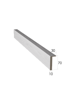 Наличник экошпон цвет арктика телескоп 2,15м 70*10мм к Минимал1,4 /10/