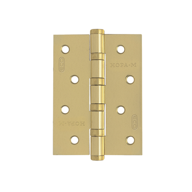 Петля 4-4ВВ ЭКО сталь /100*75*2,5/СНР мат золото б/колп универс 