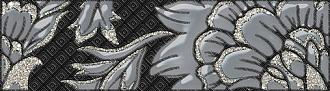 Бордюр Нефрит-Керамика Катрин черный 05-01-1-73-03-04-1451-0 7*25