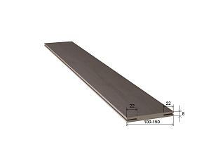 Добор 15см экошпон цвет белый лес под телескоп нал 2,07м к м142/Уника /5/