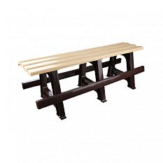 Скамья пластик садовая 1200*400*420мм /4910/