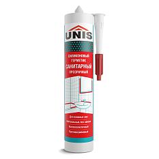 Герметик силиконовый Юнис UN-85 санитарный прозрачный 300мл 