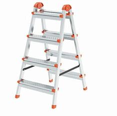 Стремянка стальная двухсторонняя 4 ступени 82см