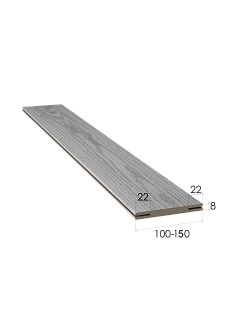 Добор 10см экошпон ясень айс под телескоп нал 2,07м к М120,М147 /10/