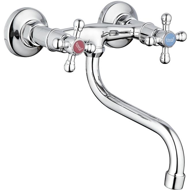 Смеситель G.Lauf настенный м/к крест JMX12-A605
