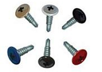 Саморез прессшайба свер 4,2*19мм RAL 8017/корич шокол