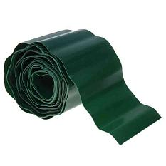 Бордюрная лента пластик 150мм 9/10м зел/черн