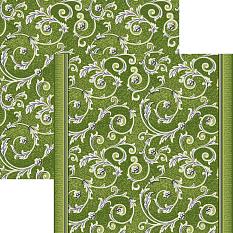 Палас Войлок 2*4,5 1243 зел /Абстр/