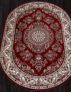 Ковер Гавана 2.5*3.5 D285 красн ОВАЛ