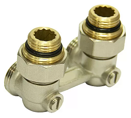 Узел нижнего подключения радиатора 3/4х1/2 угловой Royal Thermo