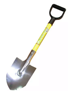 Лопата туристическая с металлическим черенком 83*21*15,5см нержавеющая сталь /251718/030231/030231/ 
