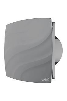 Вентилятор WAVE 100C gray/серый осев вытяж c обр клап D100 151*151