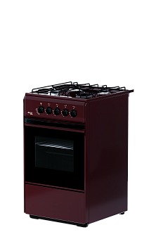 Плита газовая Лада Nova RG24040B (Flama 24019) коричневая ш50г60в85 газ-контроль духовки