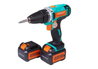 Аккумуляторная дрель Sturm 24В CD3224L 2 Li-ion акк 2,0А/час 1650об/мин 35Нм 10мм 1,8кг кейс