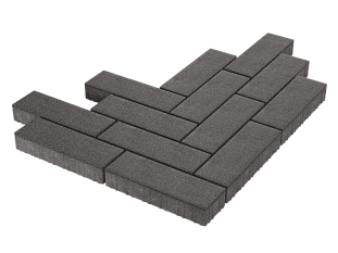 Плитка вибропрессованная Паркет черный агат премиум эко 450*150*80мм /0,0675м2 шт/Тула