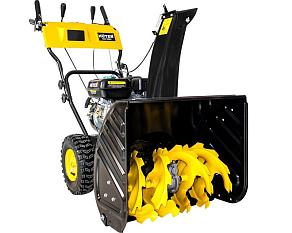 Снегоуборщик бензиновый Huter SGC 5500X 6,5лс 4 тактный привод 5/2 вес 76кг стартер ручной объем 3,6л захват 62х54