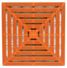 Плитка садовая пластик Малахит Плюс 0,57*0,57*0,022м терракотовая /уп/6шт/2 кв/м/