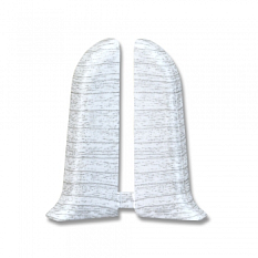 Заглушка пара (левая, правая) 252 к напольному плинтусу с кабель-каналом 55мм(пара) 